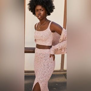 Saylor Tiggy set midi skirt tank and cardigan xs